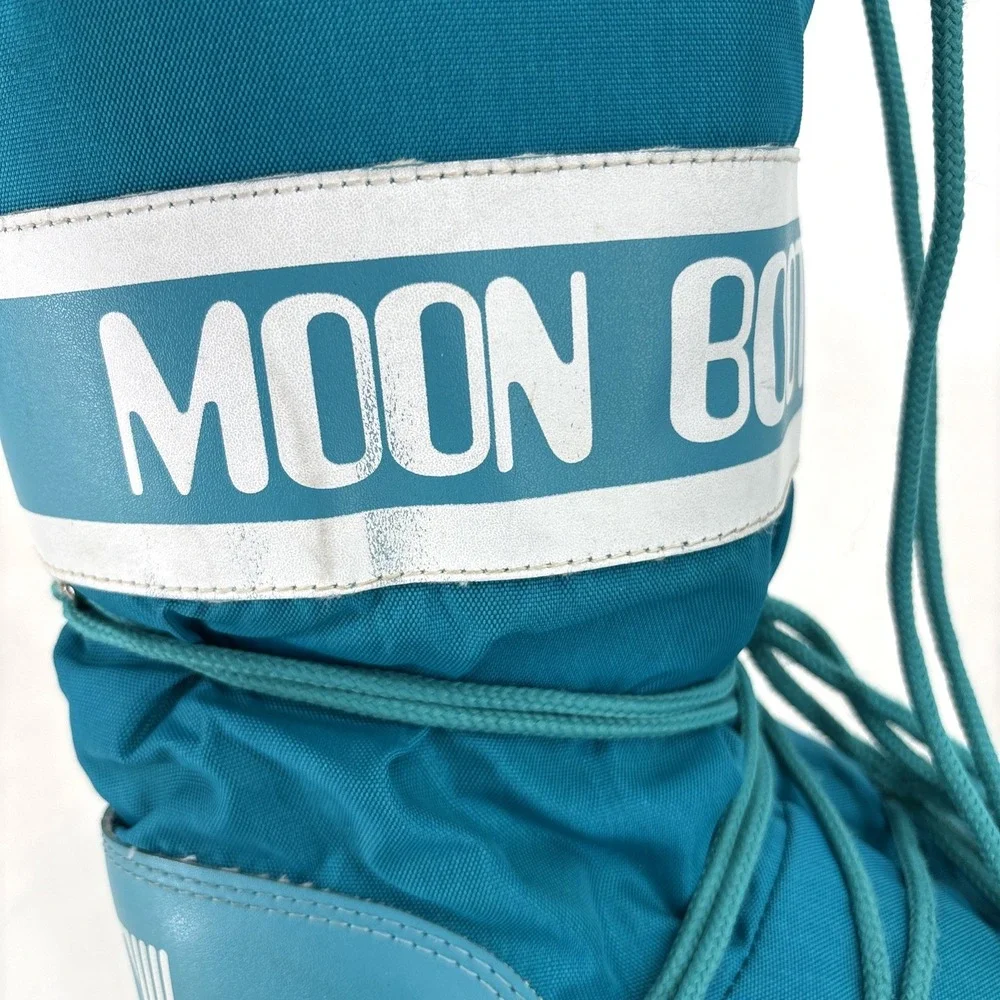 Moon Boot TEAL BLUE ICON NYLON BOOTS sz 35/38 (EU)  5‎ - 7.5